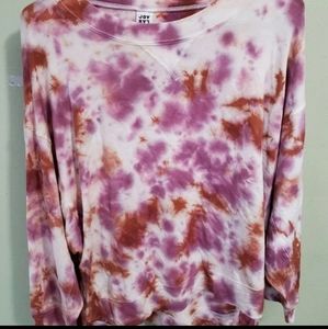 Joy Lab Tie Dye long sleeve top Large